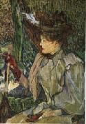 Woman with Gloves toulouse-lautrec